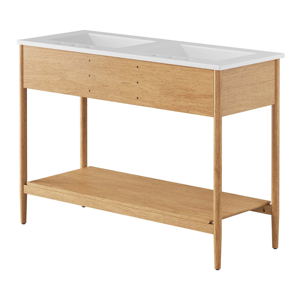 Zaire Double Sink Bathroom Vanity by Modway