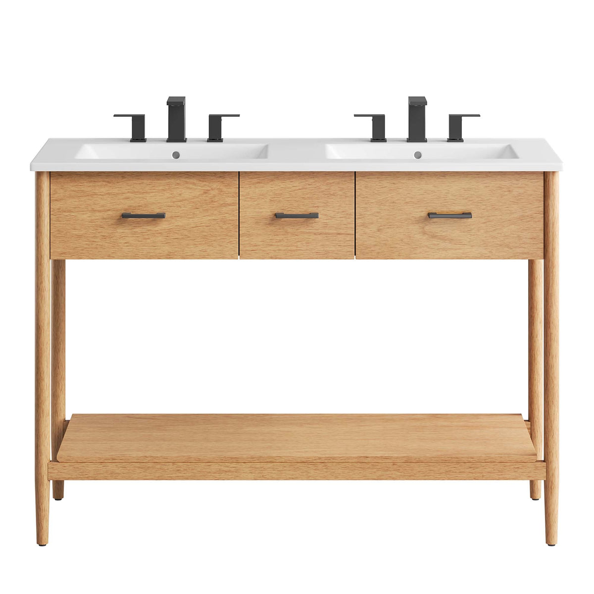 Zaire Double Sink Bathroom Vanity by Modway