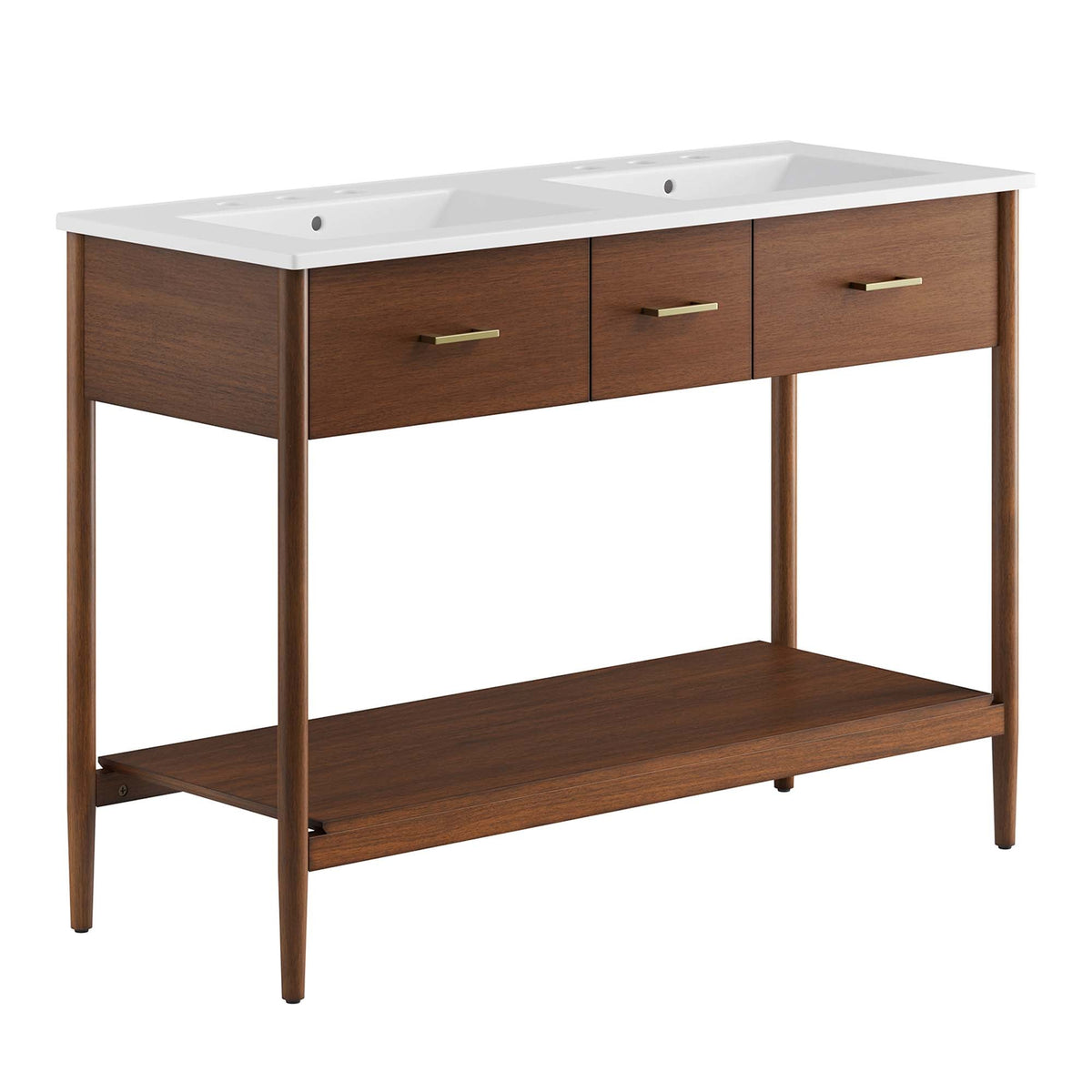 Zaire Double Sink Bathroom Vanity by Modway