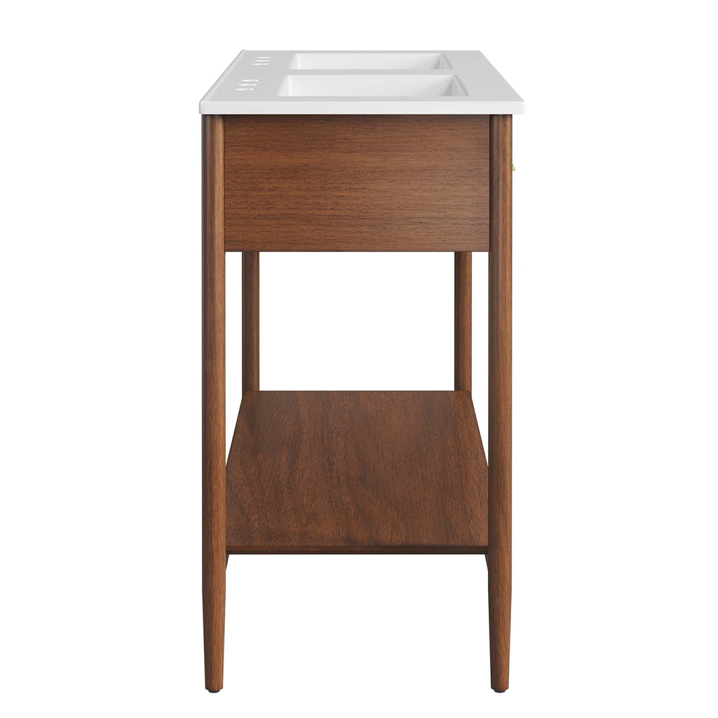 Zaire Double Sink Bathroom Vanity by Modway
