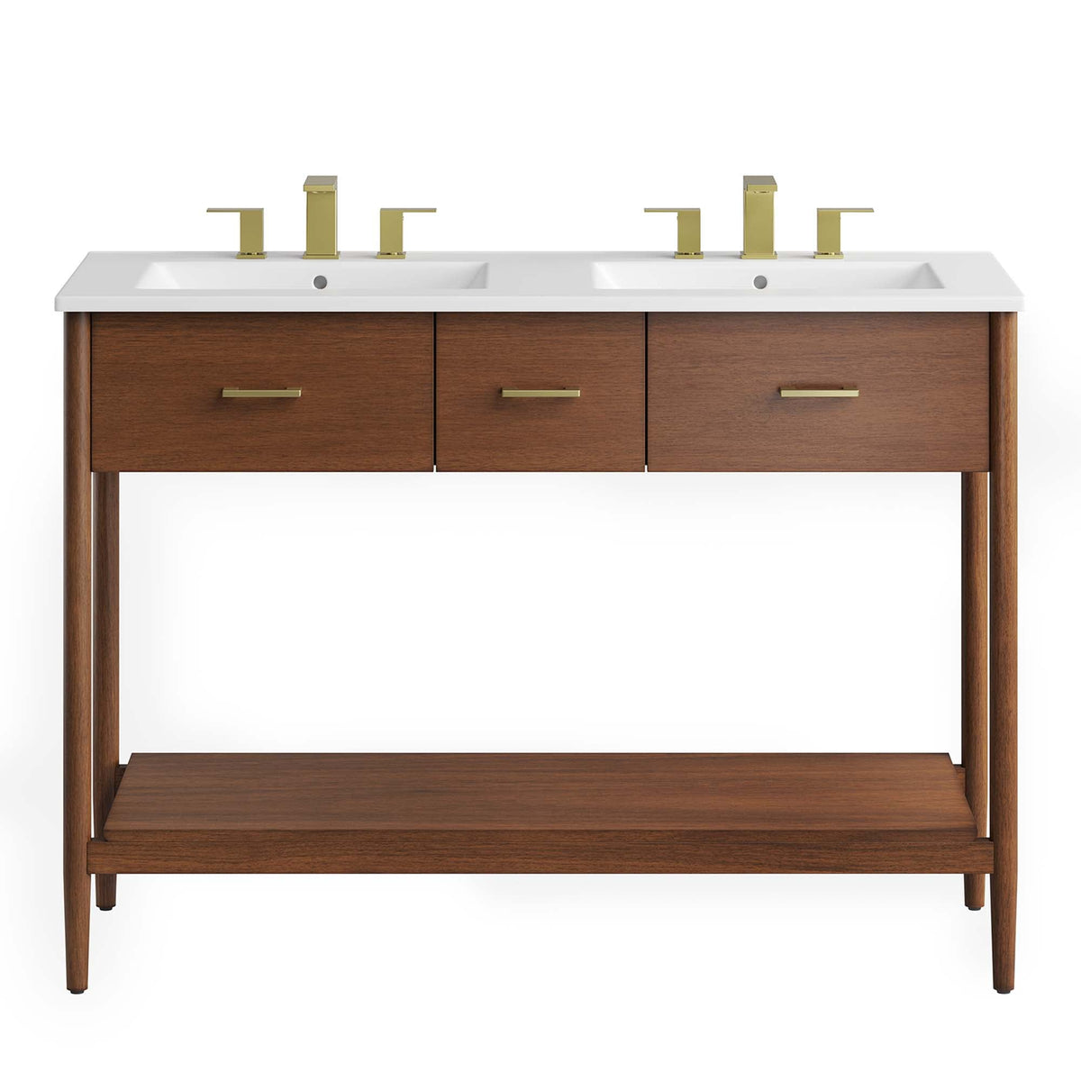 Zaire Double Sink Bathroom Vanity by Modway