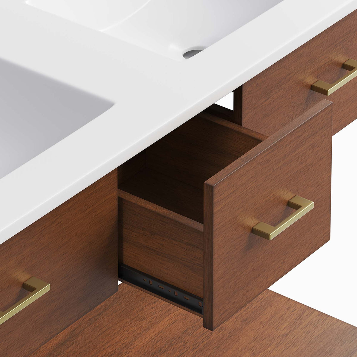 Zaire Double Sink Bathroom Vanity by Modway
