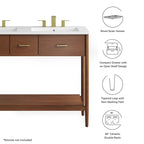 Zaire Double Sink Bathroom Vanity by Modway