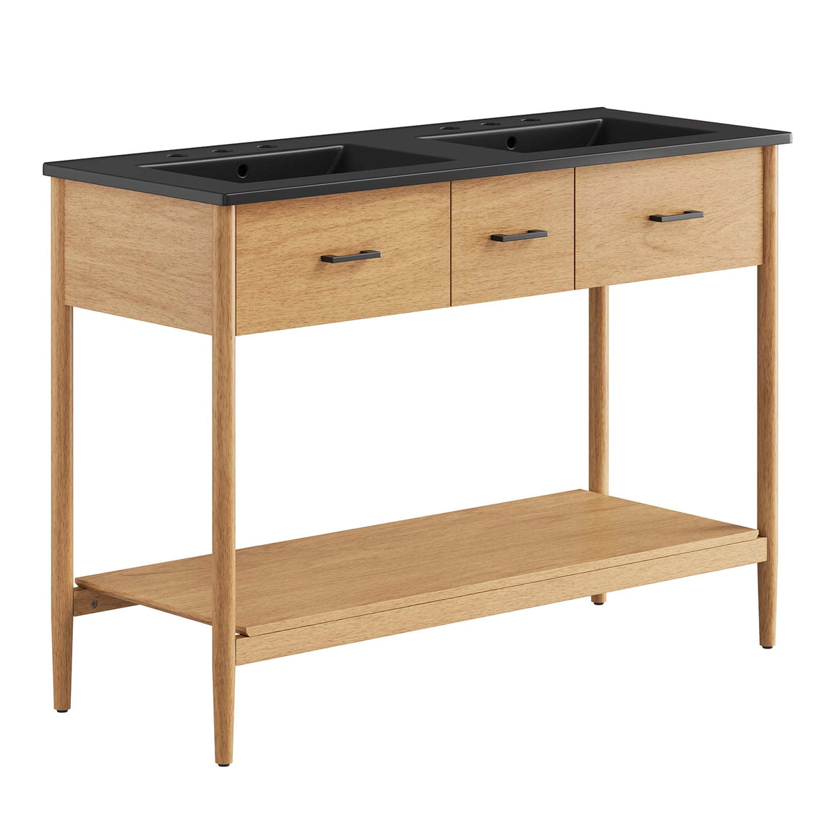 Zaire Double Sink Bathroom Vanity by Modway