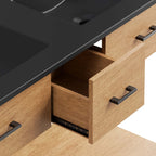Zaire Double Sink Bathroom Vanity by Modway