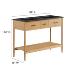 Zaire Double Sink Bathroom Vanity by Modway
