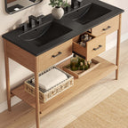 Zaire Double Sink Bathroom Vanity by Modway