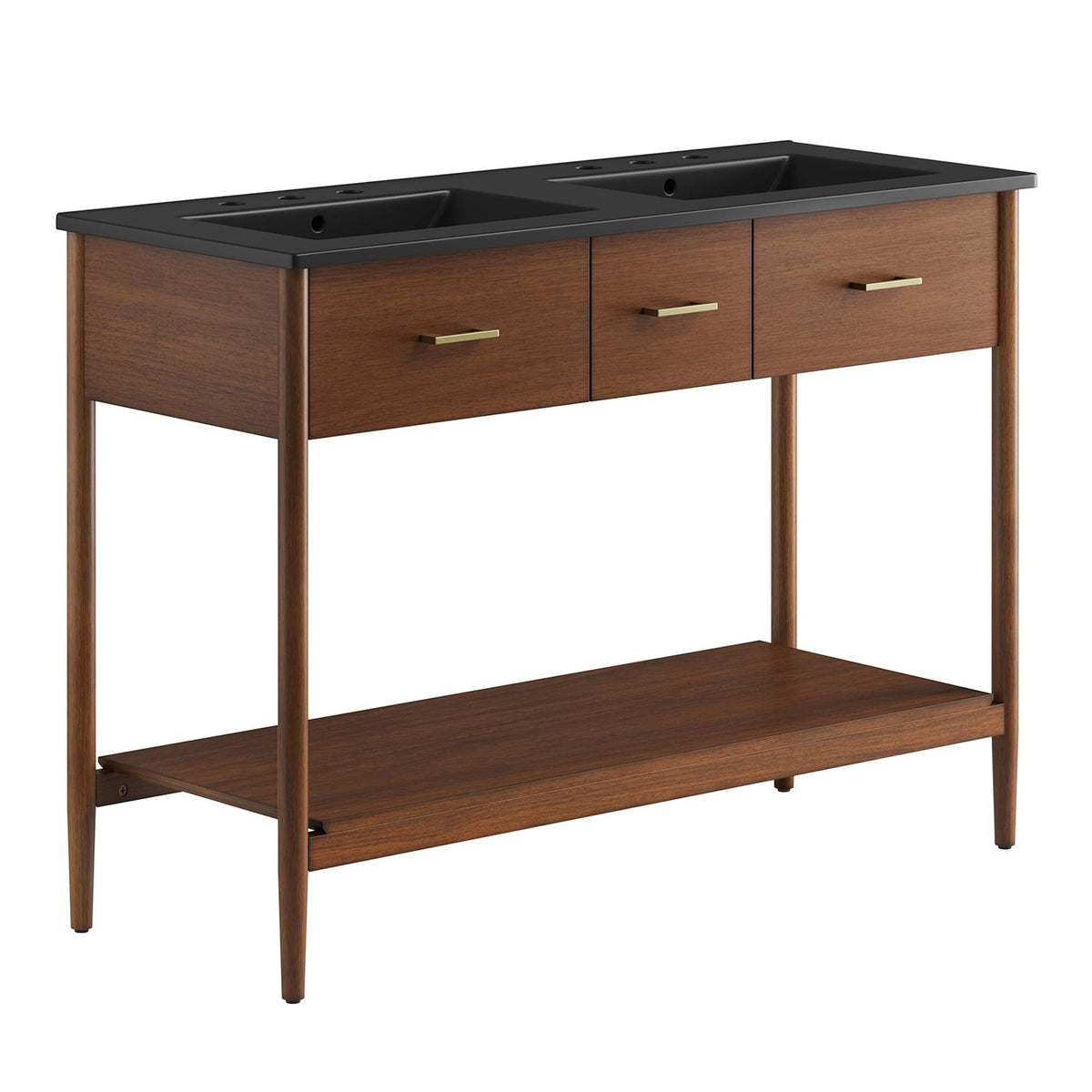 Zaire Double Sink Bathroom Vanity by Modway