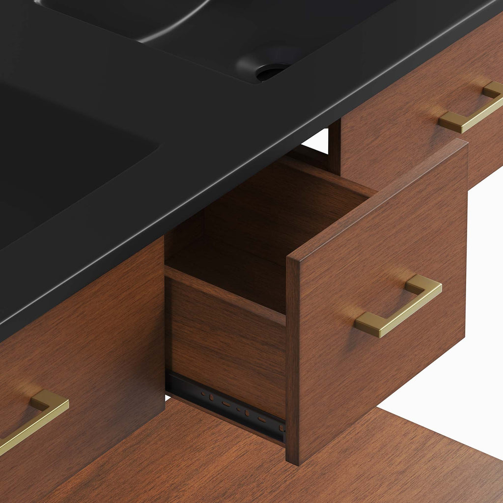 Zaire Double Sink Bathroom Vanity by Modway