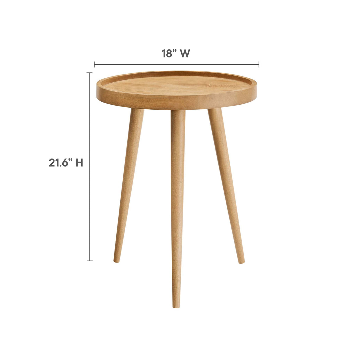 Chiro Round Wood Side Table by Modway