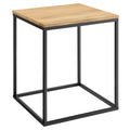 Zora Square Wood and Metal Side Table by Modway