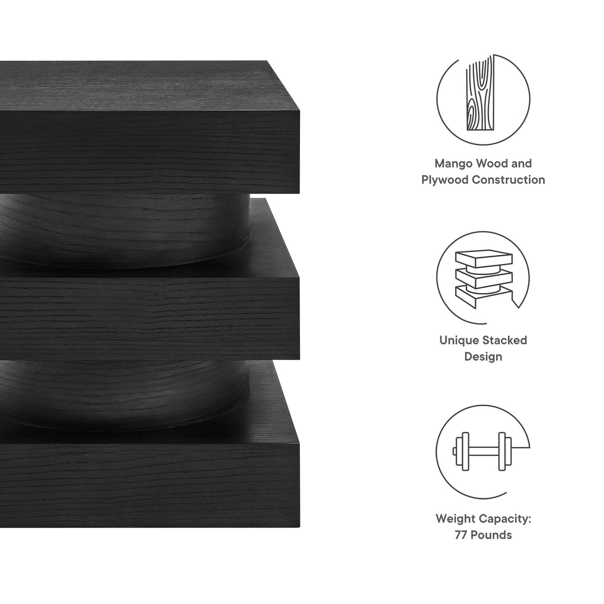 Perpetuate Totem End Table by Modway