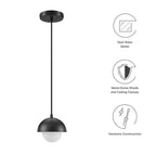 Eclipse Globe Pendant Light by Modway