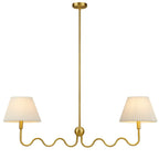 Wave Squiggle 2-Arm Pendant Light by Modway