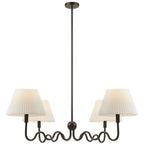 Wave Squiggle 4-Arm Pendant Light by Modway