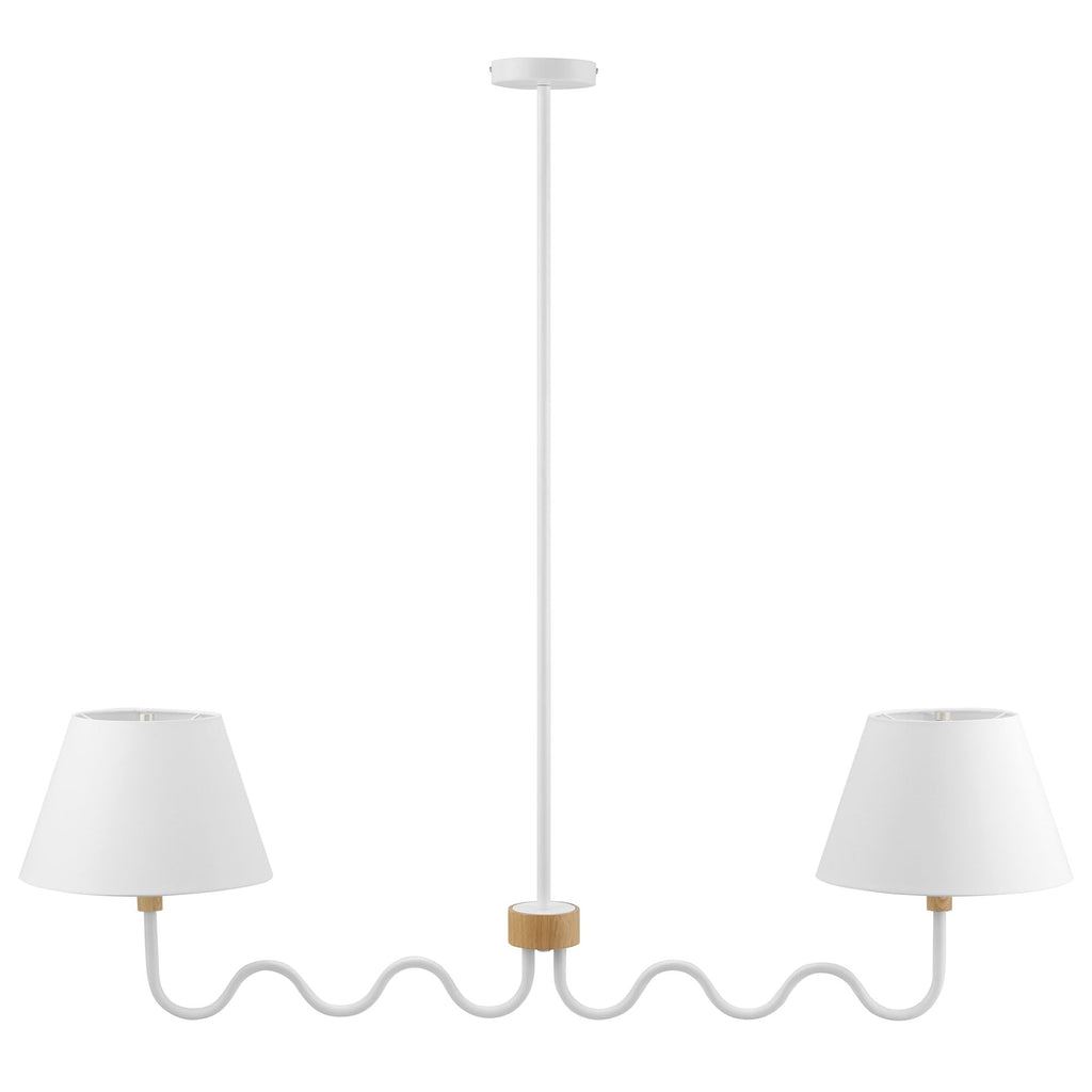 Sunlit Squiggle 2-Arm Pendant Light by Modway