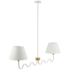 Sunlit Squiggle 2-Arm Pendant Light by Modway