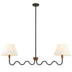 Sunlit Squiggle 2-Arm Pendant Light by Modway