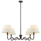 Sunlit Squiggle 4-Arm Pendant Light by Modway