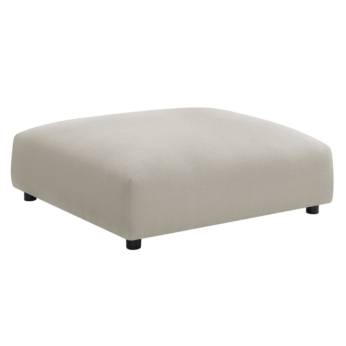 Solace 4-Piece Modular Upholstered Fabric Sectional Sofa With Ottoman by Modway