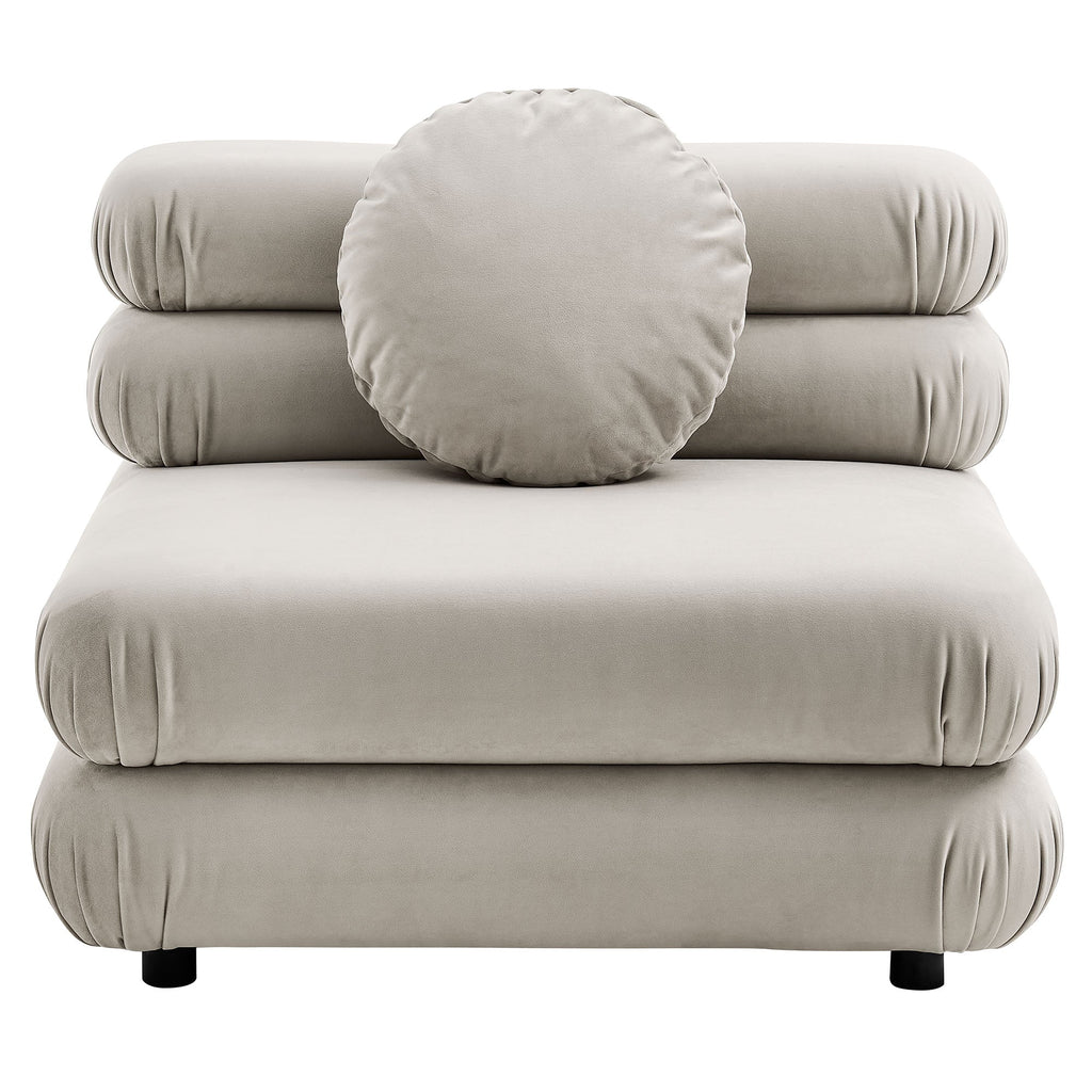 Jubilee 3-Piece Modular Performance Velvet Sectional Sofa by Modway