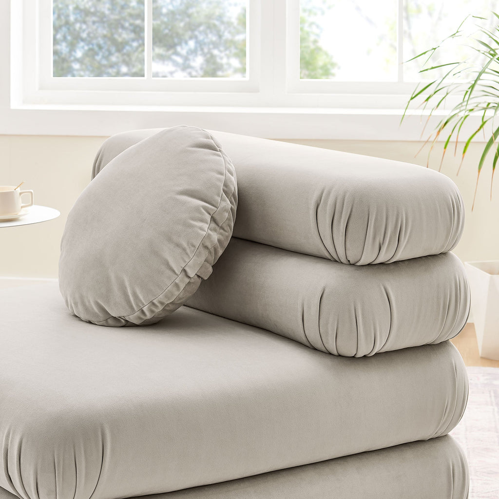 Jubilee Modular Performance Velvet Armless Chair by Modway
