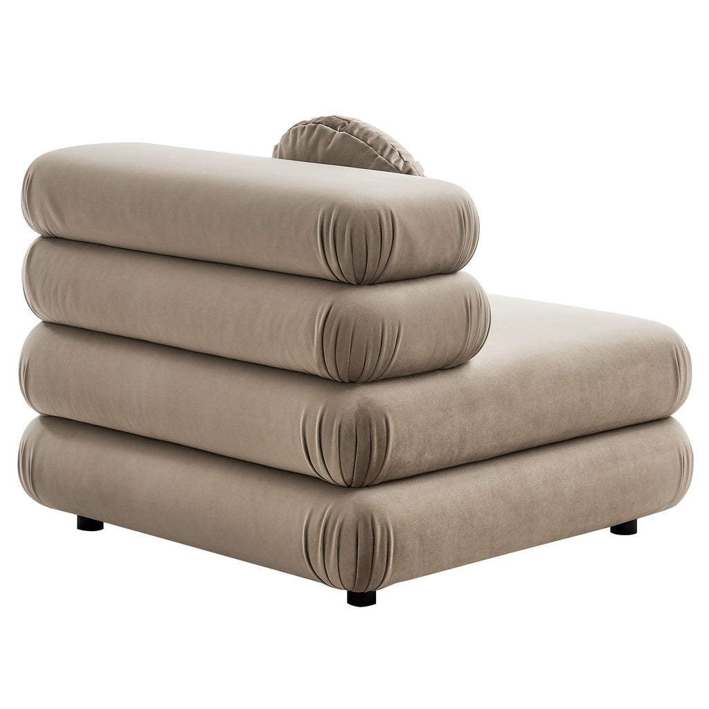 Jubilee Modular Performance Velvet Armless Chair by Modway