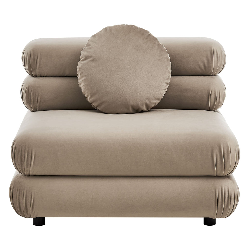 Jubilee 3-Piece Modular Performance Velvet Sectional Sofa by Modway