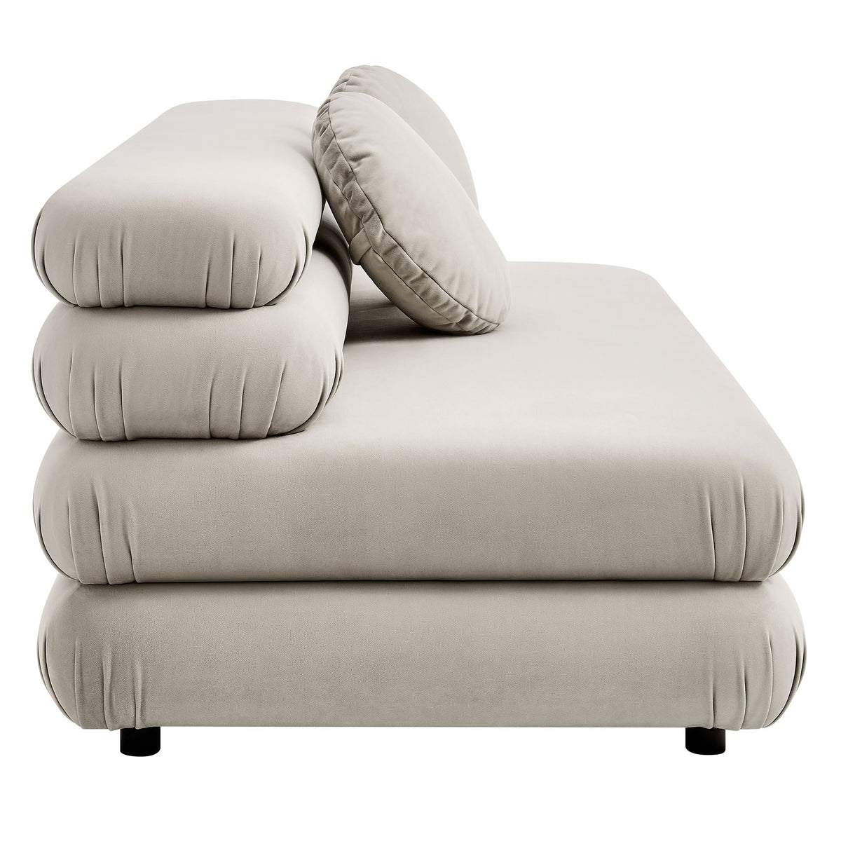 Jubilee Modular Performance Velvet Armless Loveseat by Modway