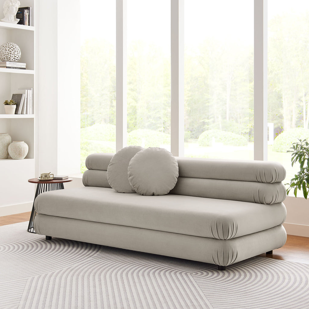 Jubilee Modular Performance Velvet Armless Loveseat by Modway