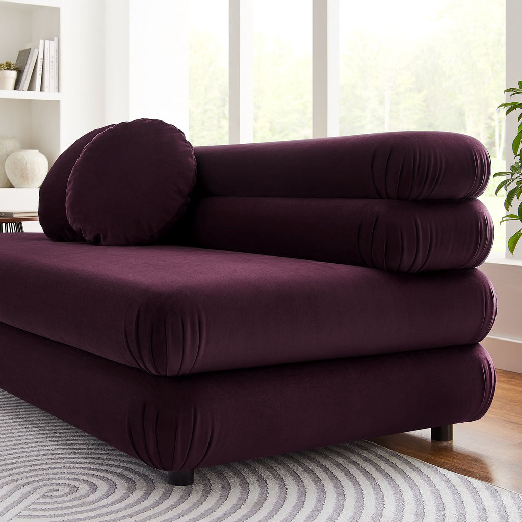 Jubilee Modular Performance Velvet Armless Loveseat by Modway