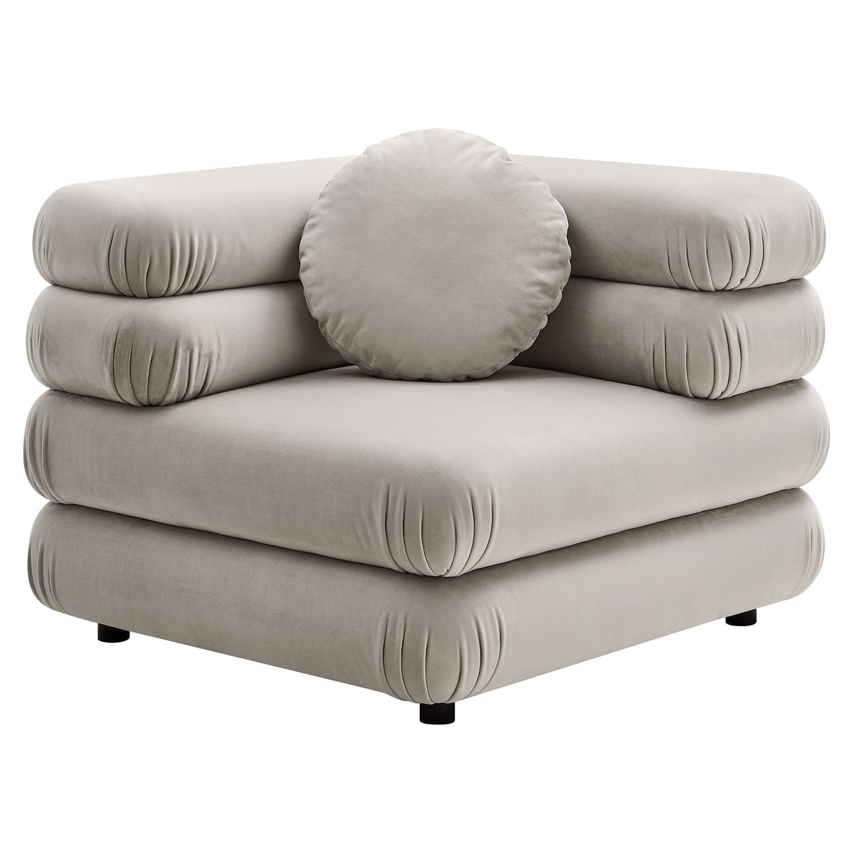 Jubilee 3-Piece Modular Performance Velvet Sectional Sofa by Modway