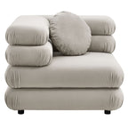 Jubilee 3-Piece Modular Performance Velvet Sectional Sofa by Modway