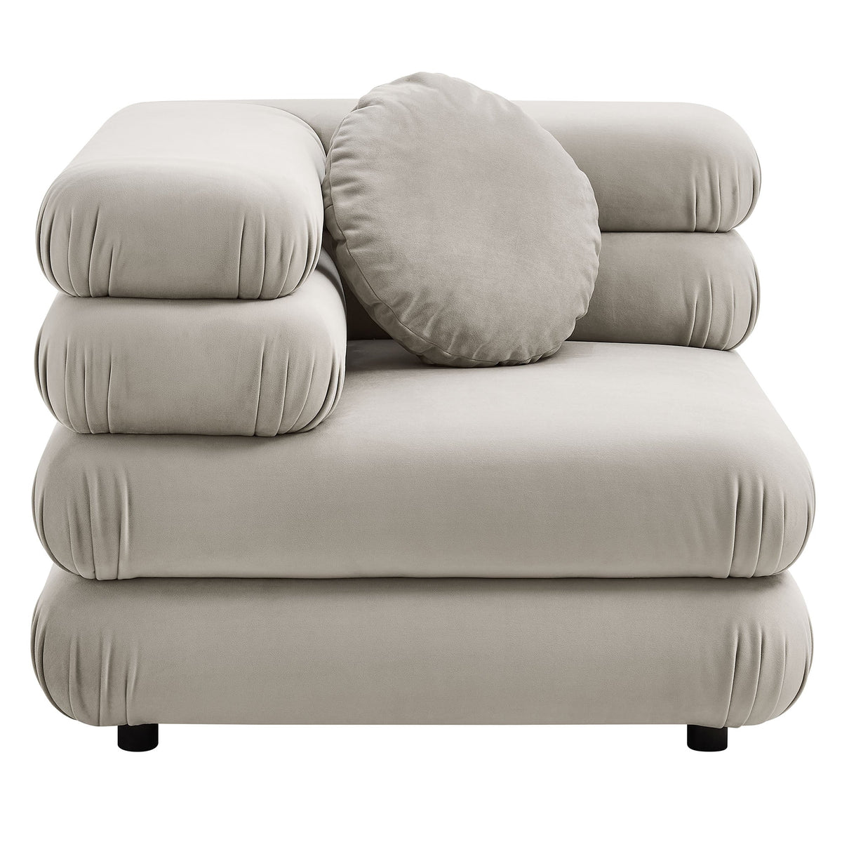 Jubilee 3-Piece Modular Performance Velvet Sectional Sofa by Modway