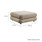 Jubilee Modular Performance Velvet Ottoman by Modway
