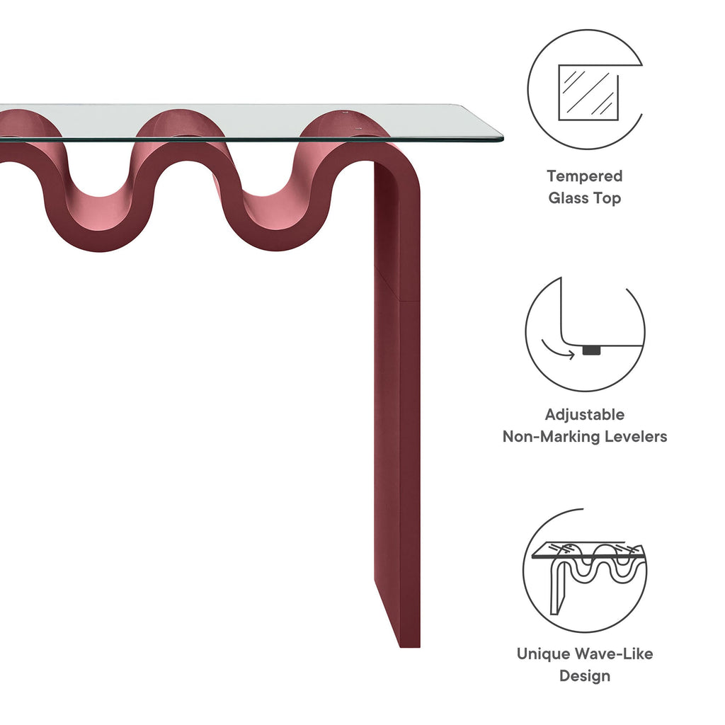 Ondine Glass Top 50" Console Table by Modway