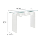 Ondine Glass Top 50" Console Table by Modway