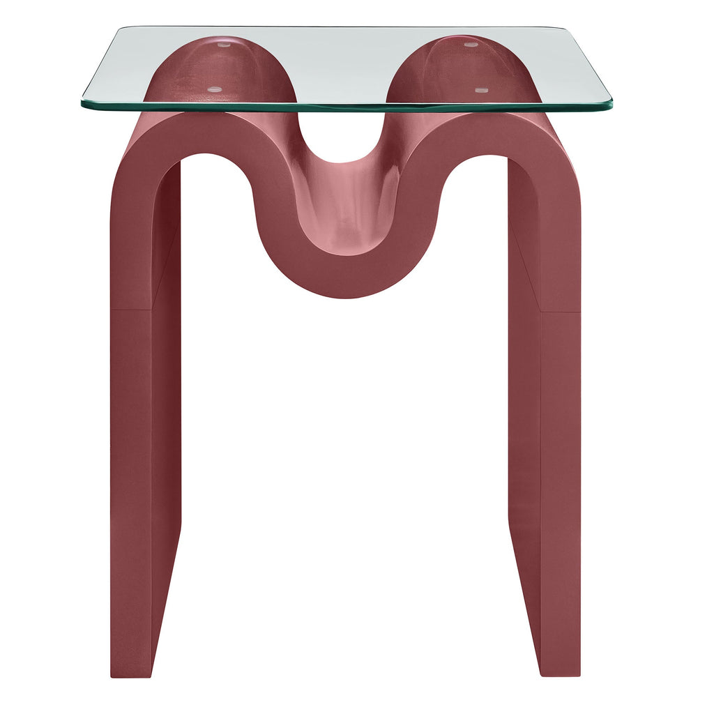 Ondine Glass Top Side Table by Modway