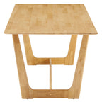 Solara 7-Piece Wood Dining Set with Fabric Upholstered Side Chairs by Modway