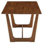 Solara 7-Piece Wood Dining Set with Fabric Upholstered Armchairs by Modway