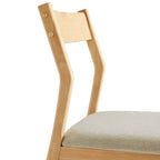 Solara Fabric Wood Dining Side Chairs Set of 2 by Modway