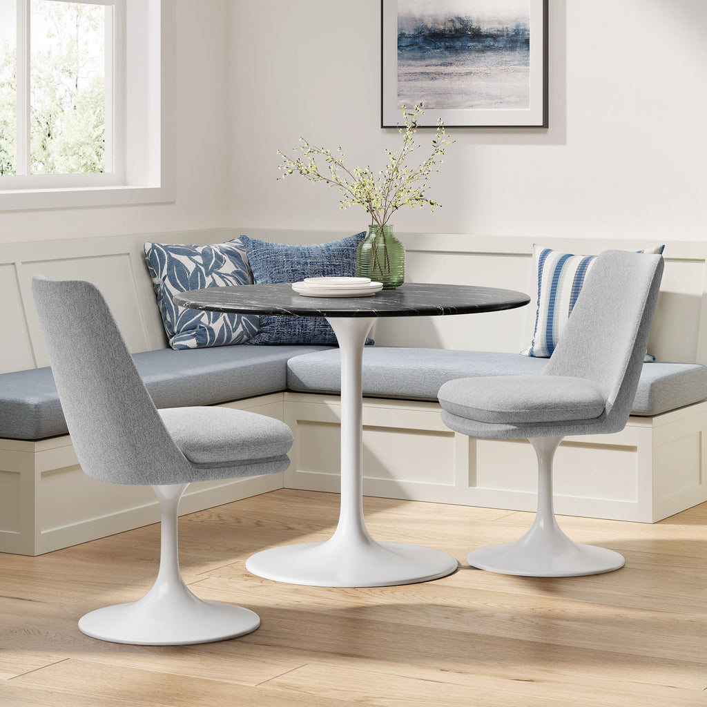 Lippa Swivel Dining Upholstered Side Chair by Modway
