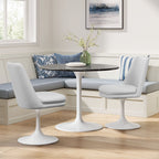 Lippa Swivel Dining Vegan Leather Side Chair by Modway
