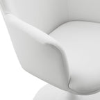 Lippa Swivel Dining Vegan Leather Armchair by Modway