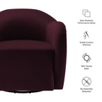 Compose Performance Velvet Swivel Armchair by Modway