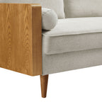 Kellan Heathered Weave Fabric Loveseat by Modway