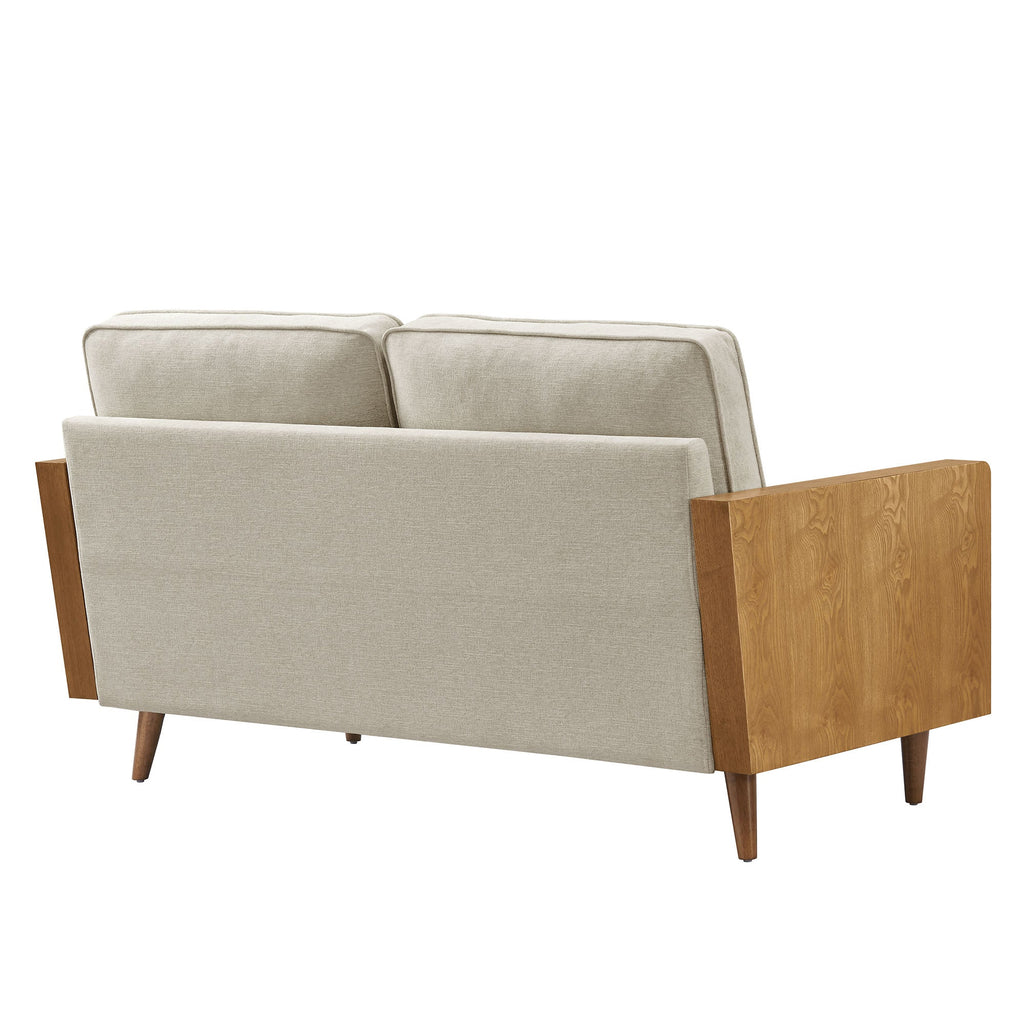 Kellan Heathered Weave Fabric Loveseat by Modway