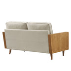 Kellan Heathered Weave Fabric Loveseat by Modway