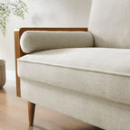 Kellan Heathered Weave Fabric Loveseat by Modway