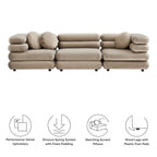 Jubilee 3-Piece Modular Performance Velvet Sectional Sofa by Modway